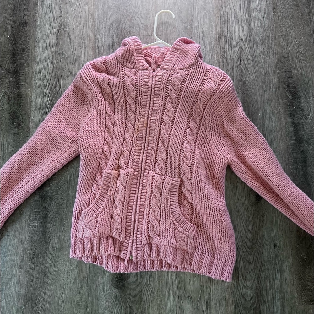 Large Pink Maurice’s Zip up sweater